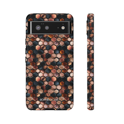 Rose' Runway in Honeycomb Mosaic - Tough Phone Case