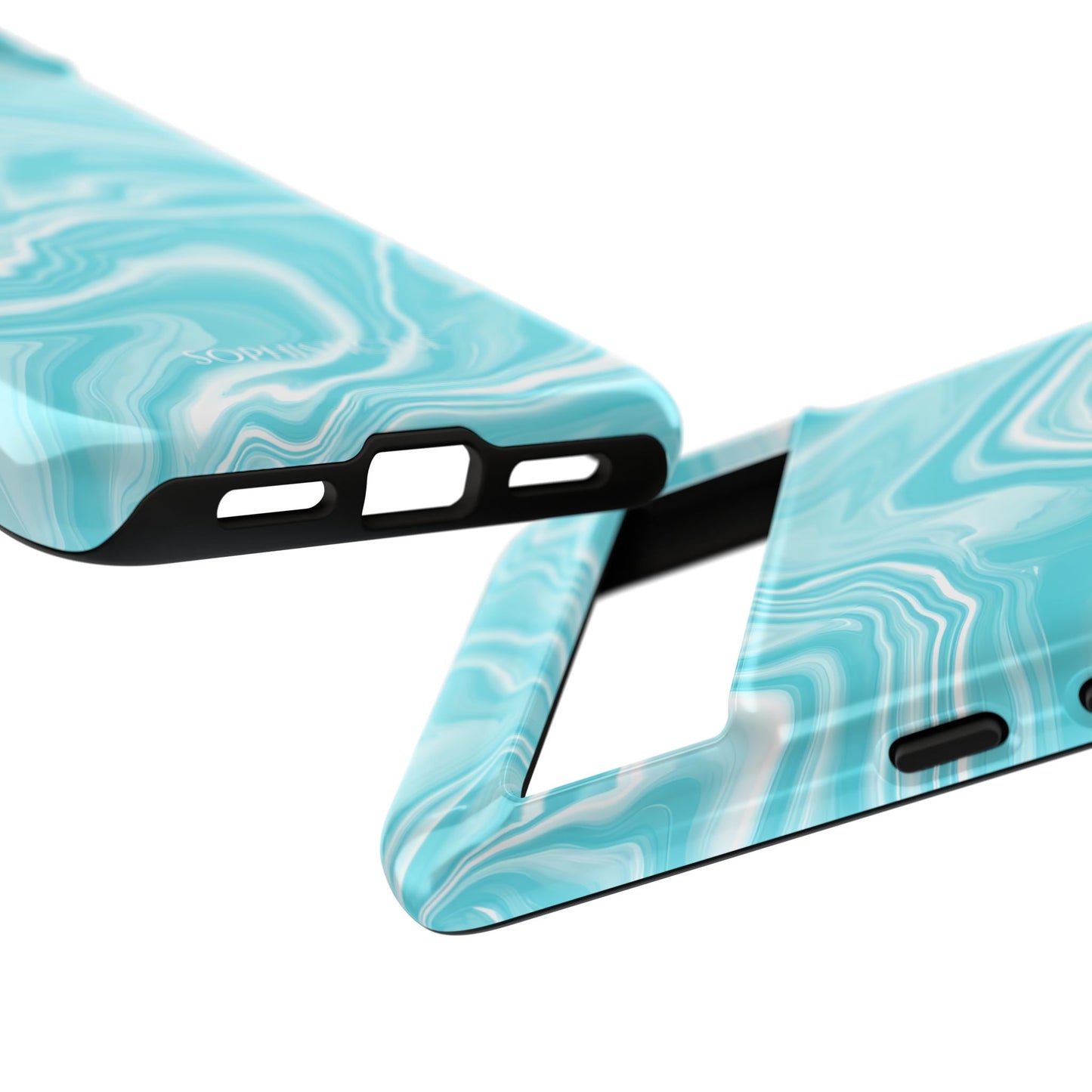 Liquid Dreams in Aqua - Tough Phone Case