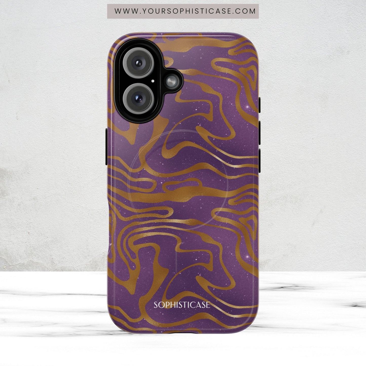 Cosmic Gold in Purple - iPhone Magsafe Case