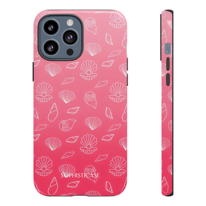 Seashell Society in Sunset Pink - iPhone Case