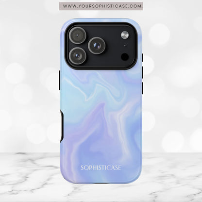 Liquid Magic in Blue Haze - iPhone Case