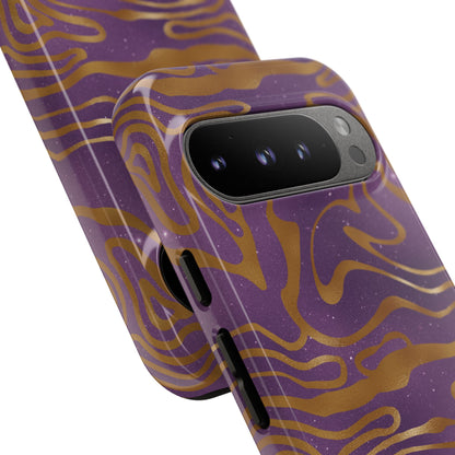 Cosmic Gold in Purple - iPhone Case, Samsung Galaxy Case, Google Pixel Case