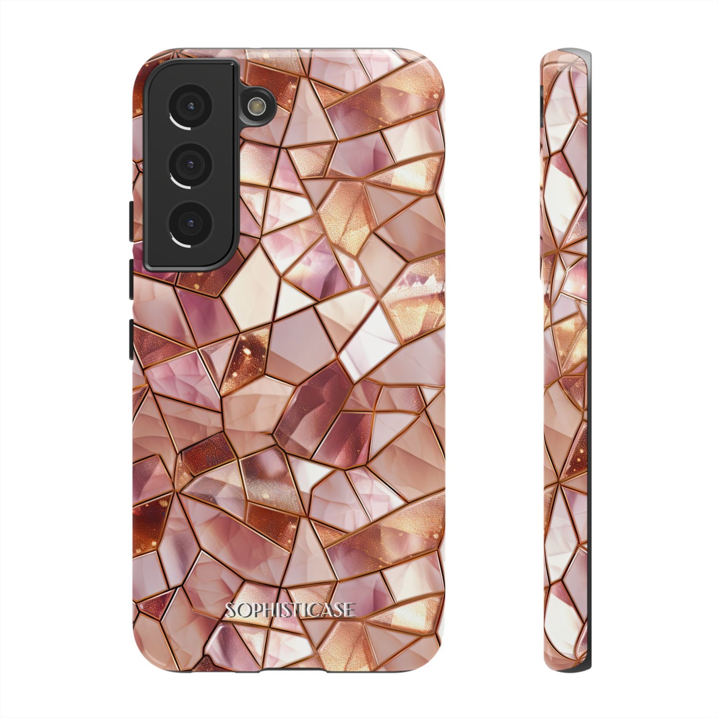 Rose' Runway in Champagne Mosaic - Tough Phone Case
