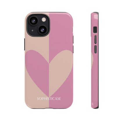 Be Mine in Pink and Brown - iPhone Case