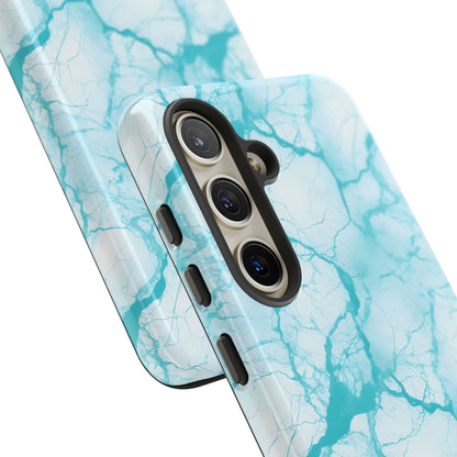 Marble Opulence in Aqua - Tough Phone Case