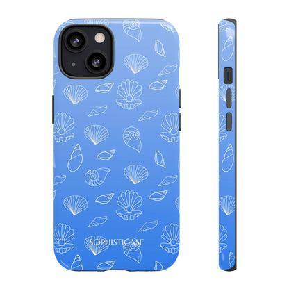 Seashell Society in Ocean Blue - iPhone Case, Samsung Galaxy Case, Google Pixel Case
