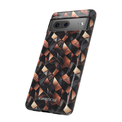 Rose' Runway in Noir Mosaic - Tough Phone Case
