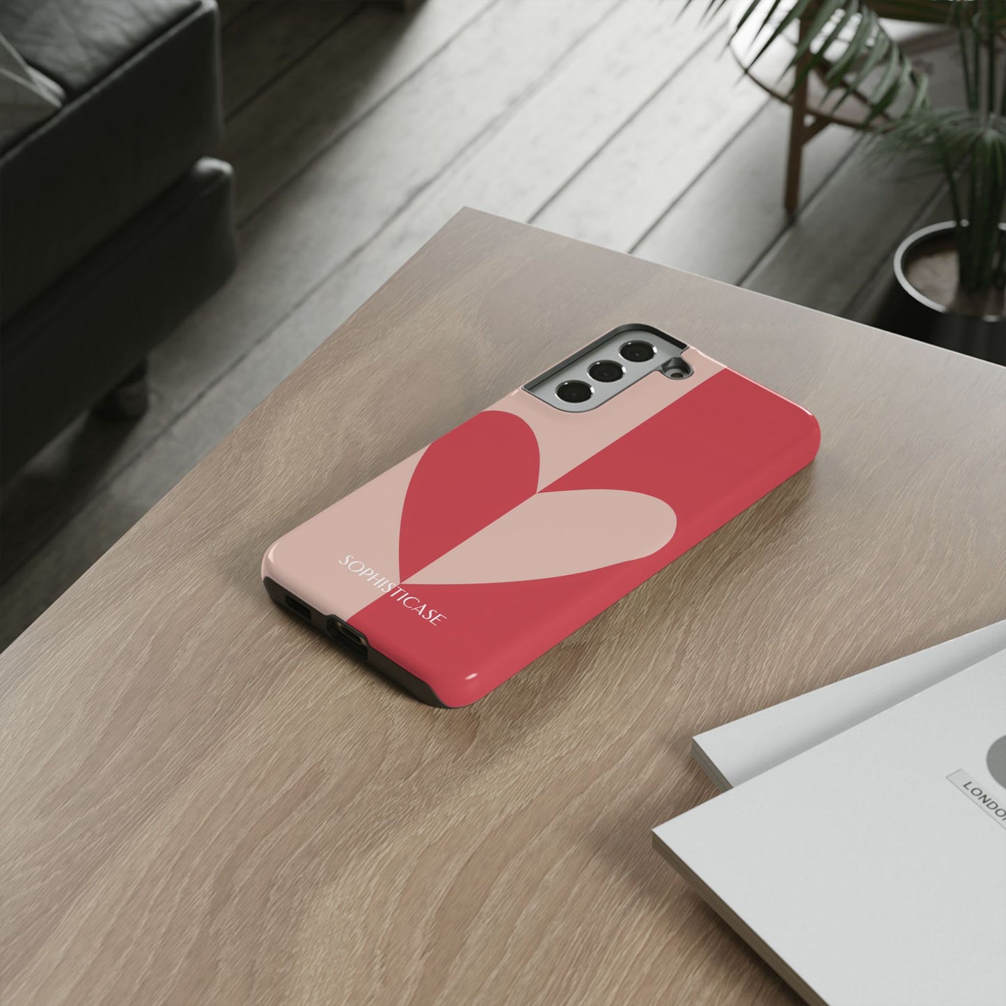 Be Mine in Red and Brown - iPhone Case, Samsung Galaxy Case, Google Pixel Case