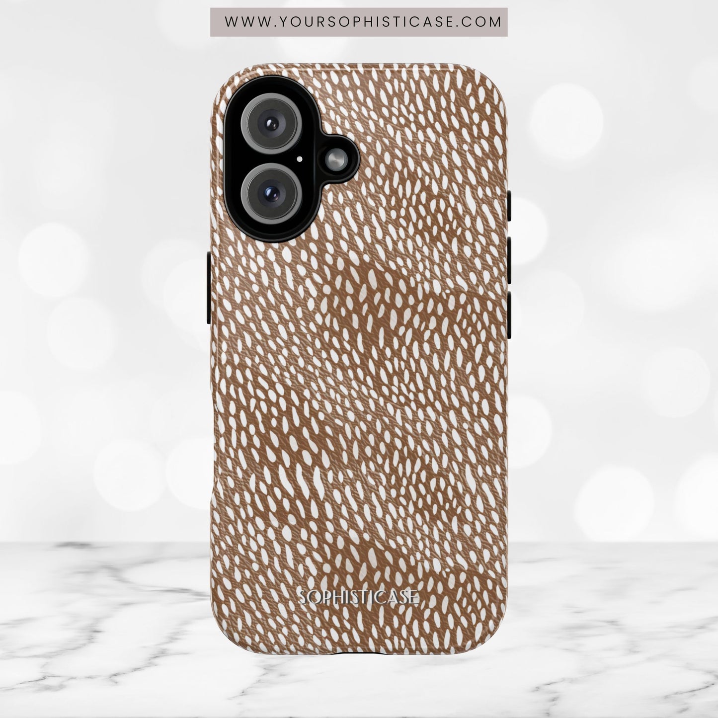 Oh Deer! in Brown- Tough Phone Case