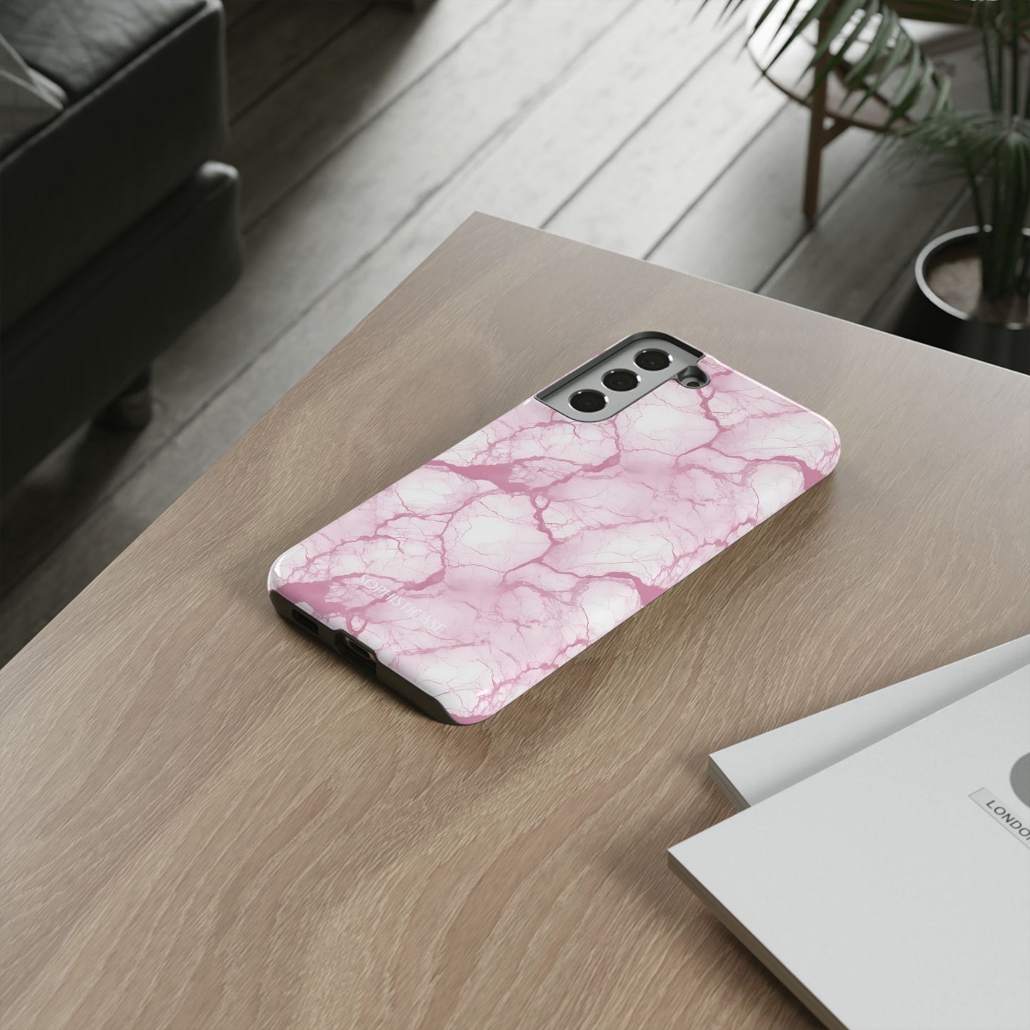 Marble Opulence in Pink - Tough Phone Case