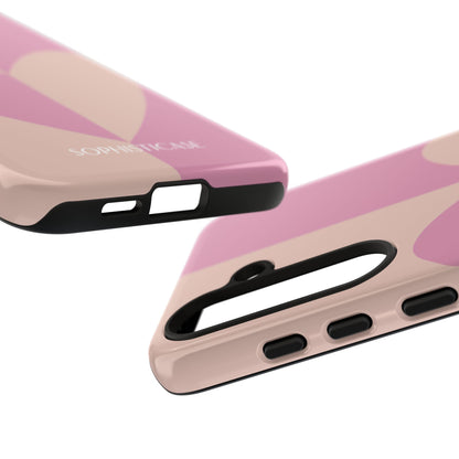 Be Mine in Pink and Brown - iPhone Case, Samsung Galaxy Case, Google Pixel Case