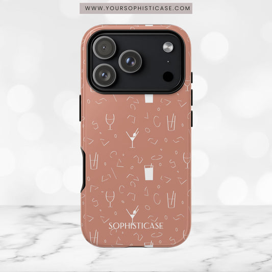Cocktail Hour in Brown - iPhone Case