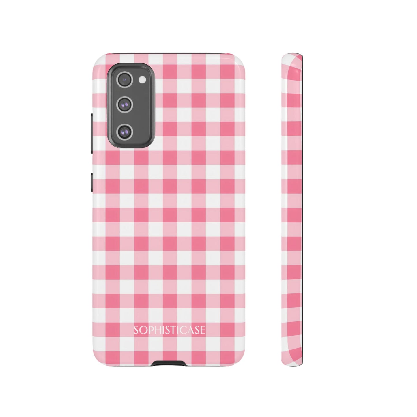 Tough Case - Gingham in Salmon