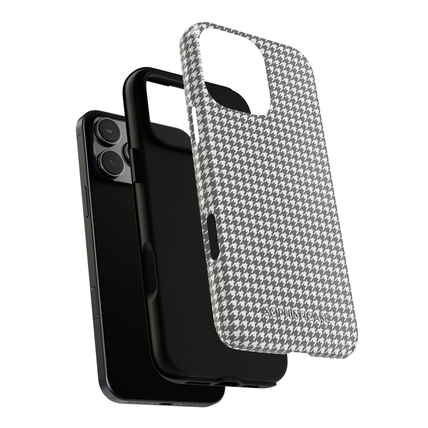 Tough Case - Houndstooth in Grey