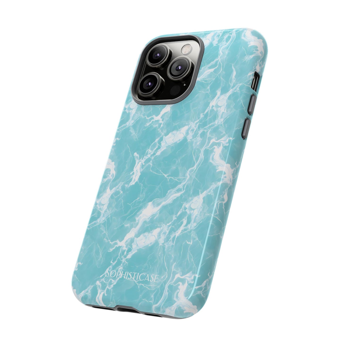 Marble Crush in Aqua - iPhone Case