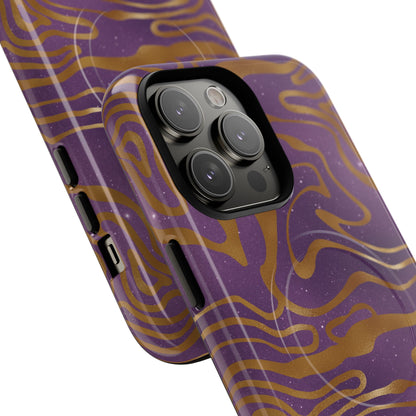 Cosmic Gold in Purple - iPhone Magsafe Case