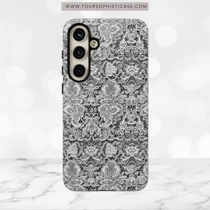 Luxe Lace in Black - iPhone Case, Samsung Galaxy Case, Google Pixel Case