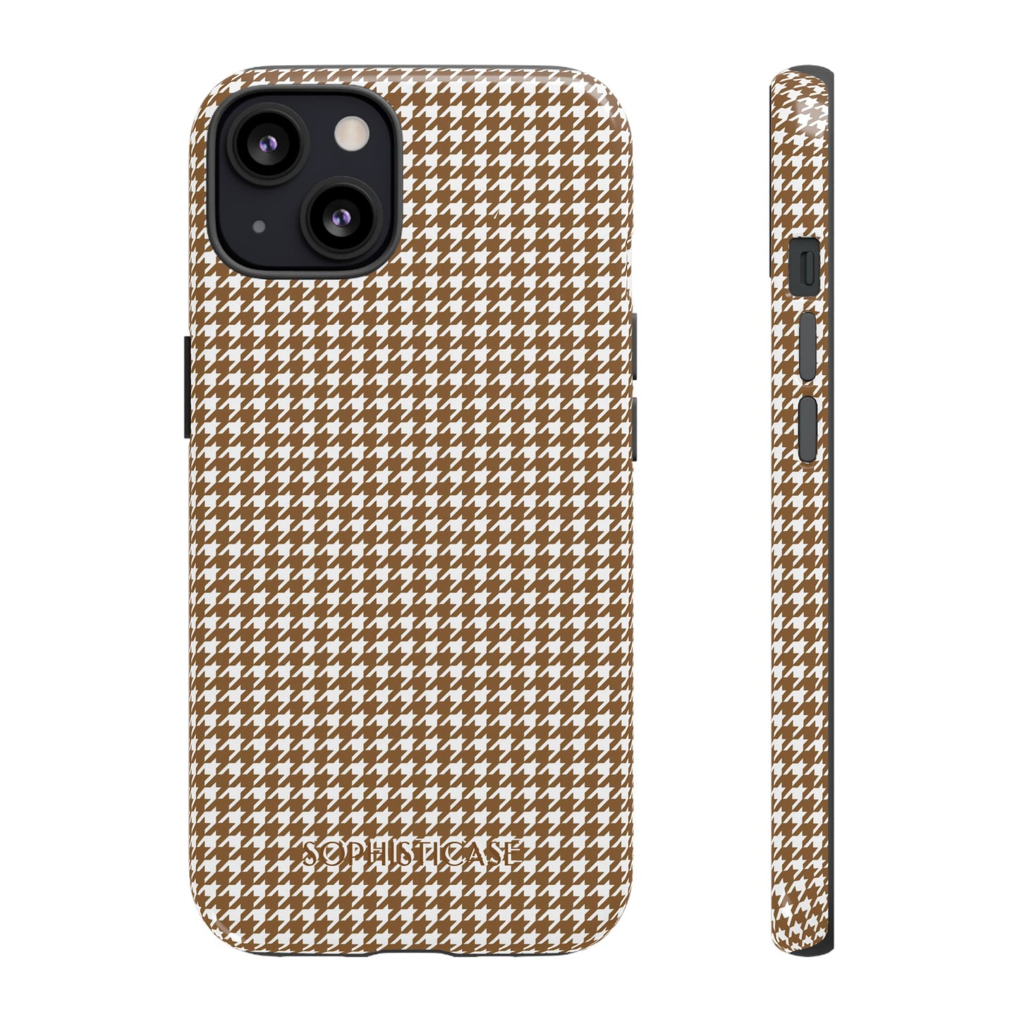 Tough Case - Houndstooth in Brown