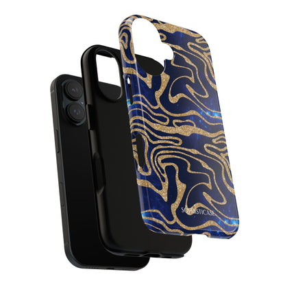 Cosmic Gold in Blue - iPhone Case, Samsung Galaxy Case, Google Pixel Case