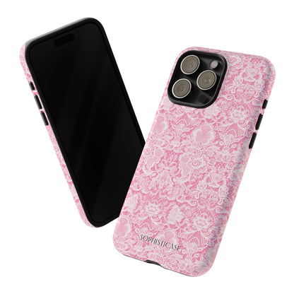 Luxe Lace in Pink - Tough Phone Case