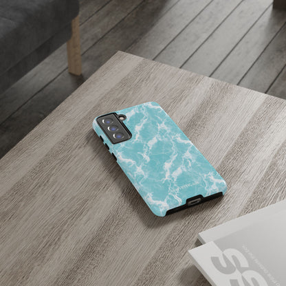 Marble Crush in Aqua - Tough Phone Case
