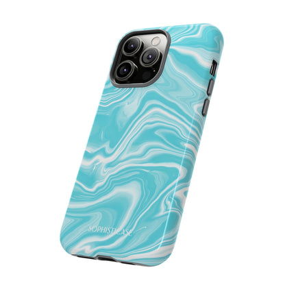 Liquid Dreams in Aqua - Tough Phone Case