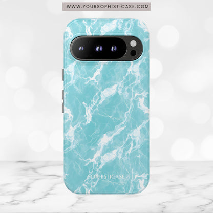Marble Crush in Aqua - Tough Phone Case