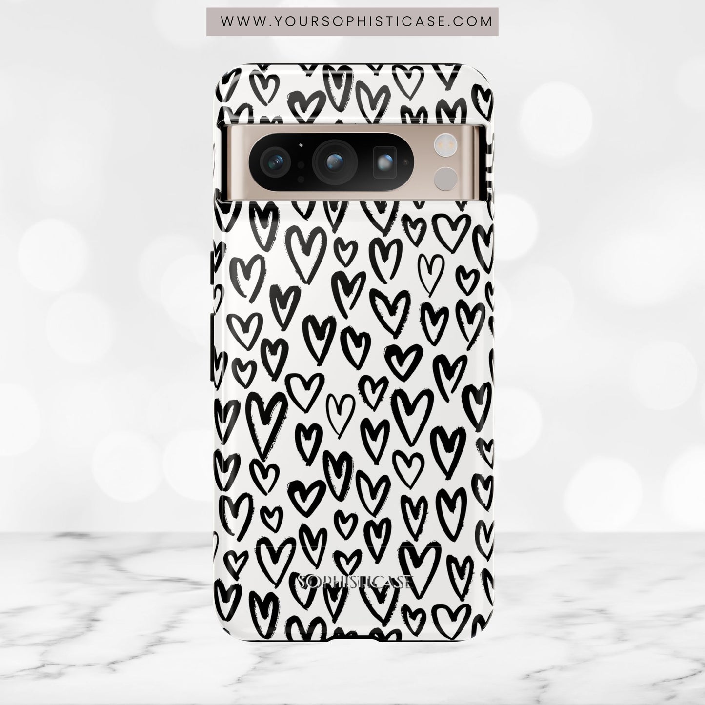 Dark Thoughts in Urban Heart - Tough Phone Case