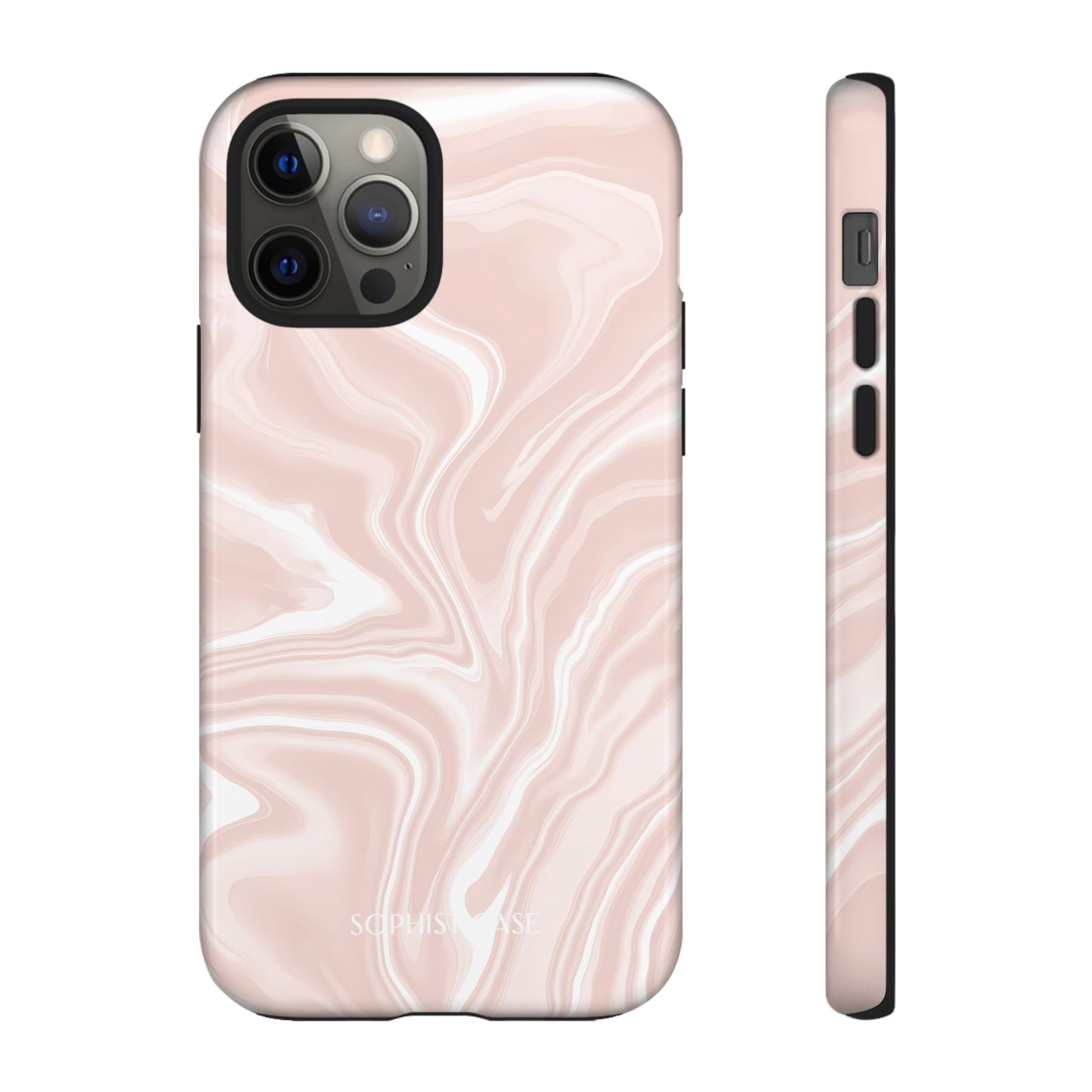 Liquid Dreams in Neutral Beige - iPhone Case