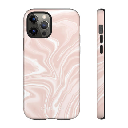 Liquid Dreams in Neutral Beige - iPhone Case