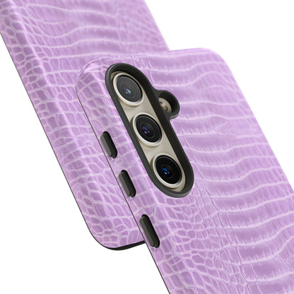 Luxe Leather in Purple - Tough Phone Case