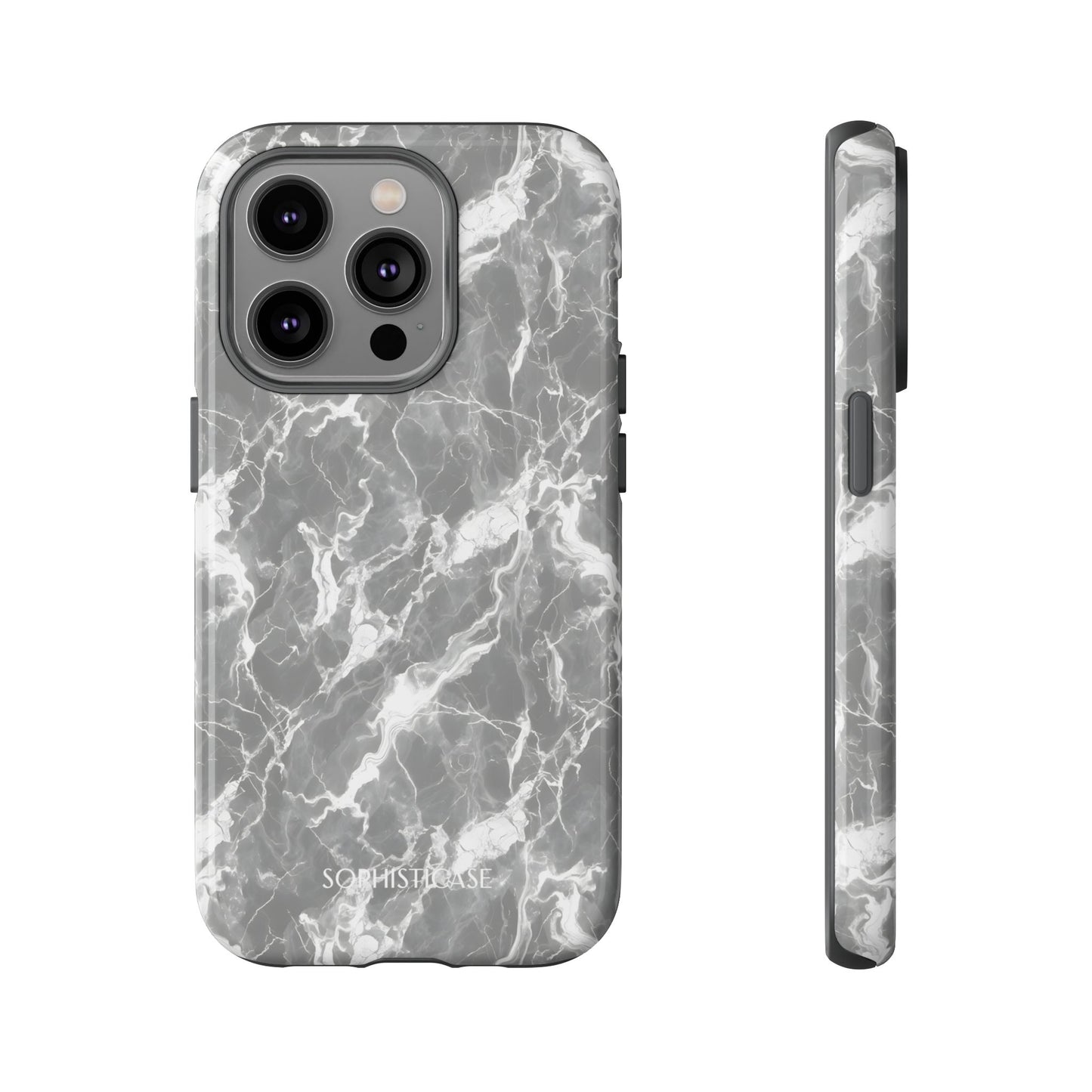 Marble Crush in Charcoal Grey - iPhone Case