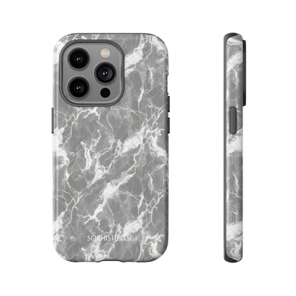 Marble Crush in Charcoal Grey - iPhone Case