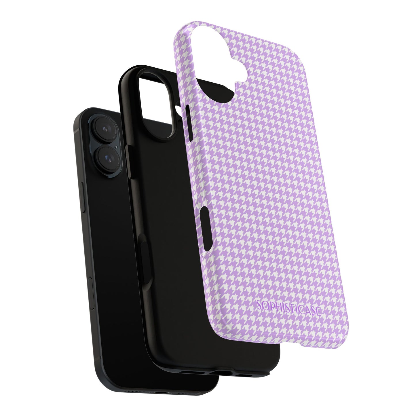 Tough Case - Houndstooth in Pastel Purple