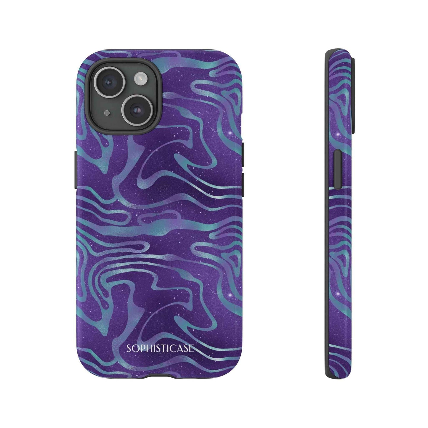 Cosmic Zebra in Blue & Purple - iPhone Case, Samsung Galaxy Case, Google Pixel Case