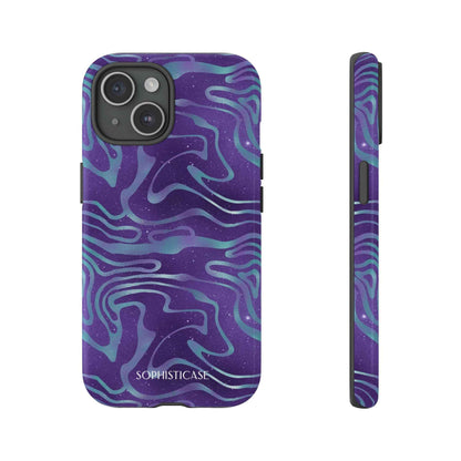 Cosmic Zebra in Blue & Purple - iPhone Case, Samsung Galaxy Case, Google Pixel Case