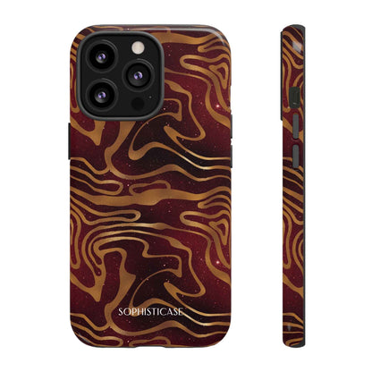 Cosmic Zebra in Red - iPhone Case, Samsung Galaxy Case, Google Pixel Case