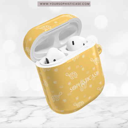 AirPod Cases - Turtle Island in Yellow
