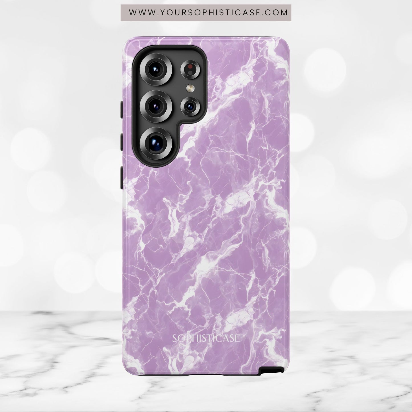 Marble Crush in Purple - Tough Phone Case