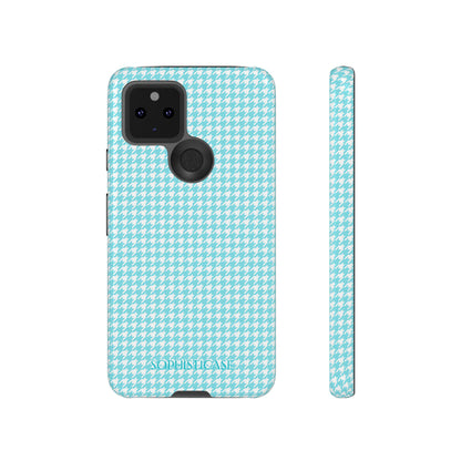 Tough Case - Houndstooth in Aqua