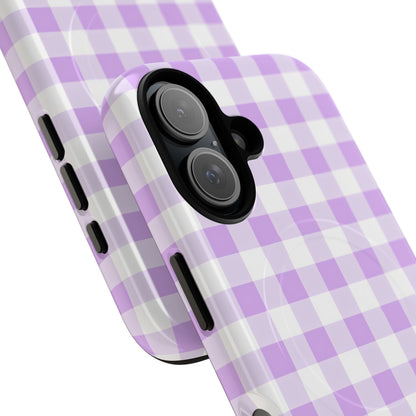 Gingham in Purple - Magsafe Case