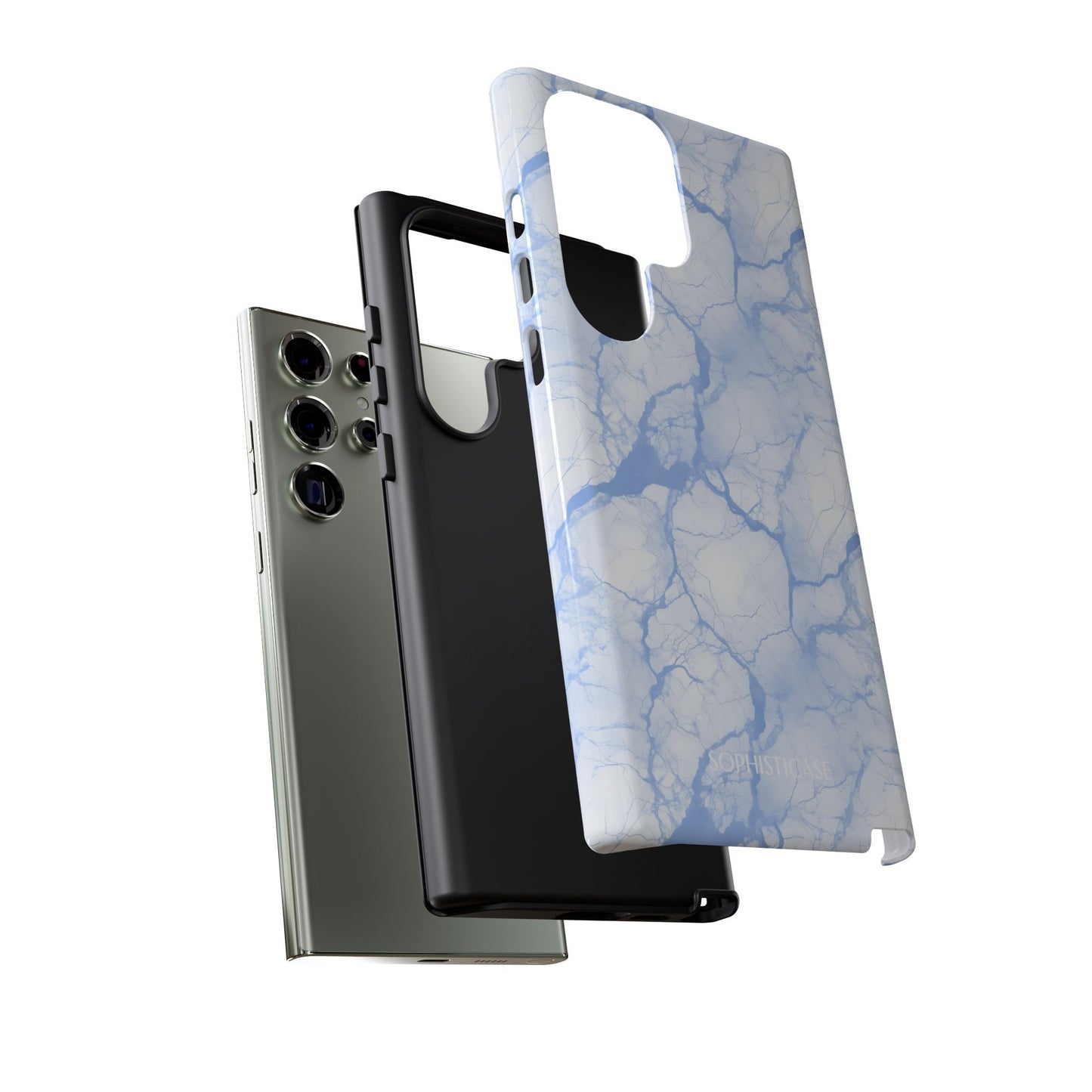 Marble Opulence in Blue - Tough Phone Case