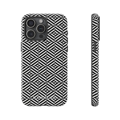 Illusions in Black - Tough Phone Case for iPhone