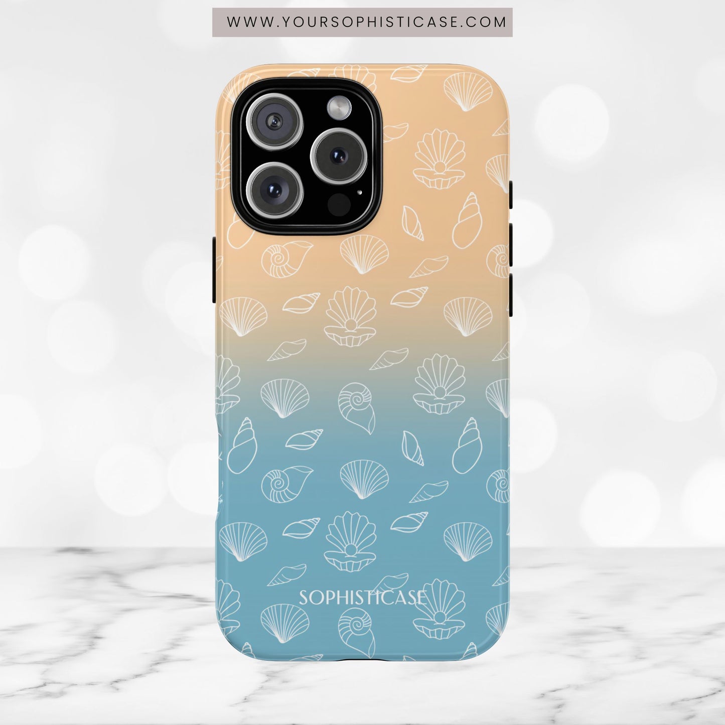 Seashell Society in Sandy Shore - iPhone Case, Samsung Galaxy Case, Google Pixel Case