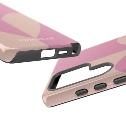 Be Mine in Pink and Brown - iPhone Case, Samsung Galaxy Case, Google Pixel Case