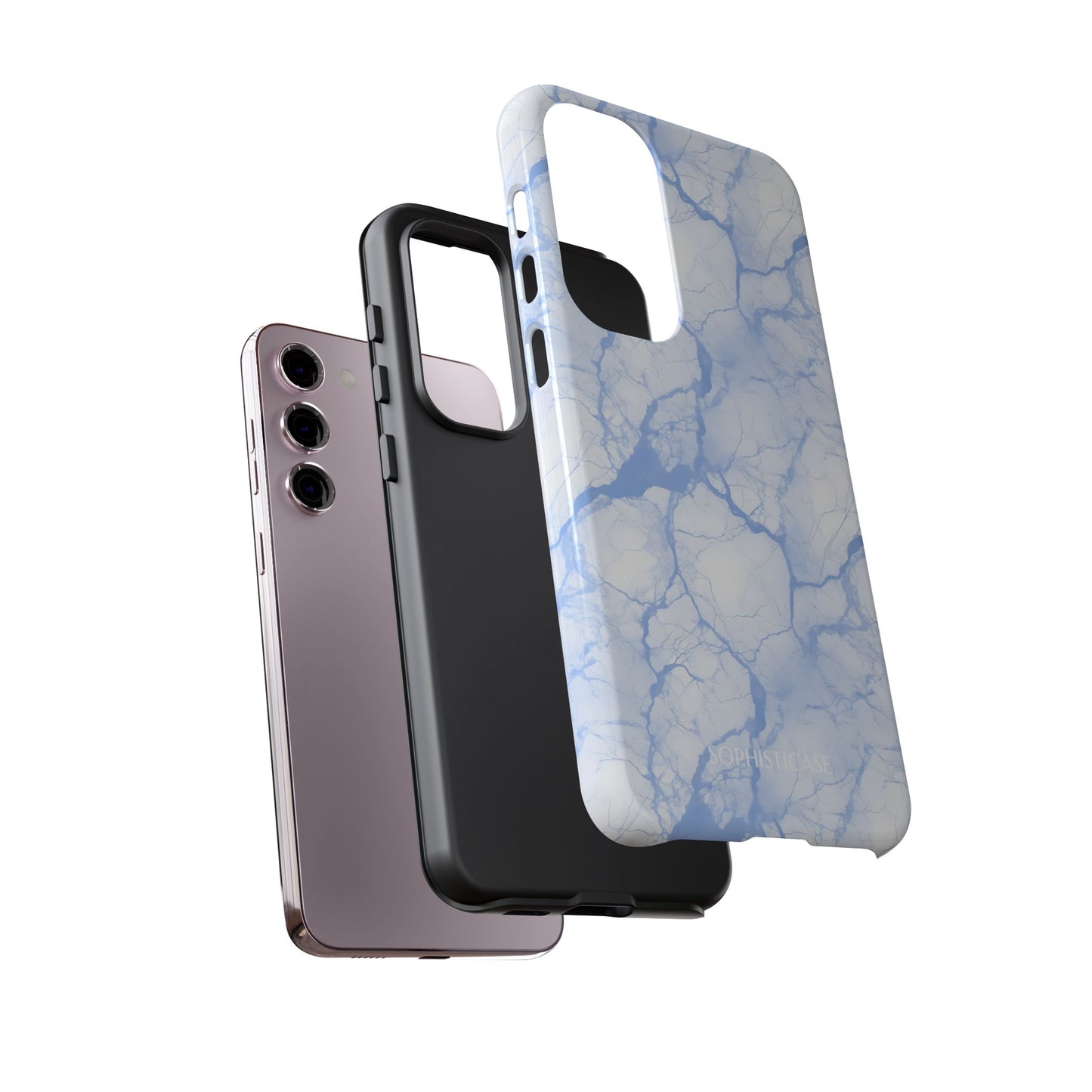 Marble Opulence in Blue - Tough Phone Case
