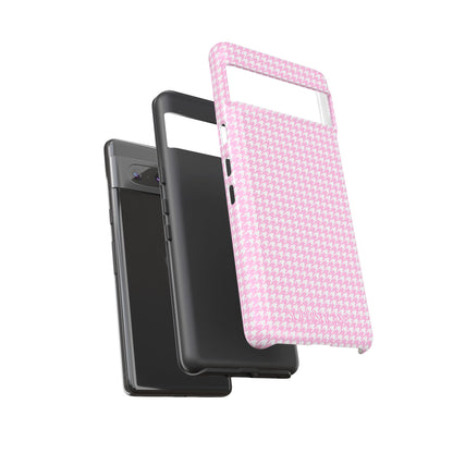 Tough Case - Houndstooth in Pink