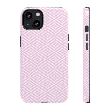 Illusions in Pink - Dual Layer Shockproof Phone Case for iPhone, Google Pixel and Samsung Galaxy