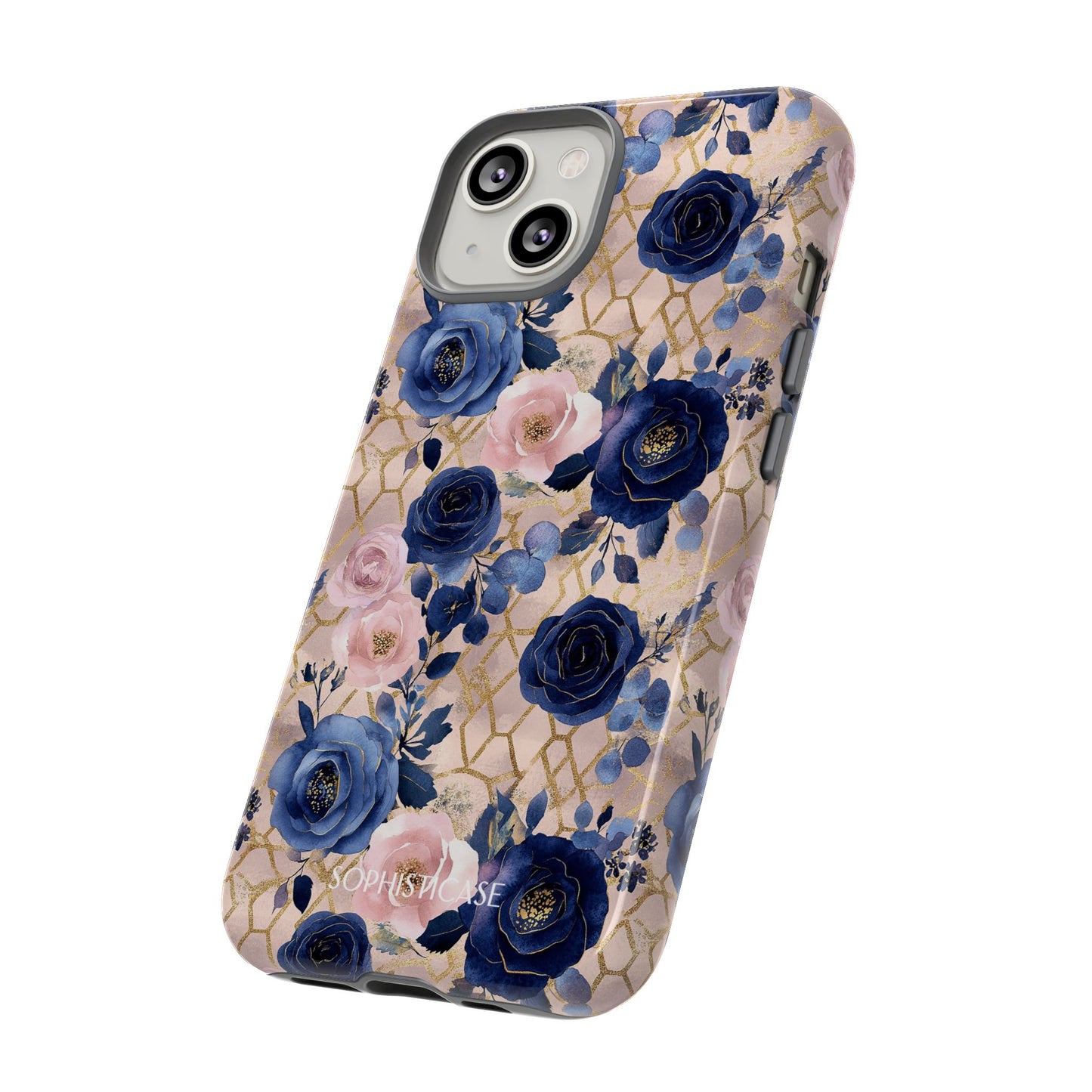 Royal Floral in Navy Blush - Tough Phone Case