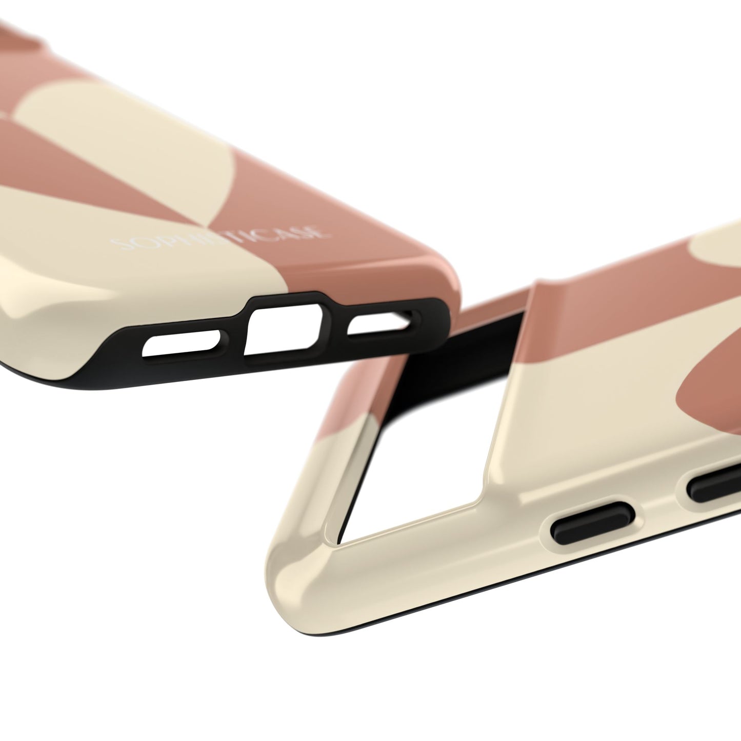 Be Mine in Brown and Cream - iPhone Case, Samsung Galaxy Case, Google Pixel Case